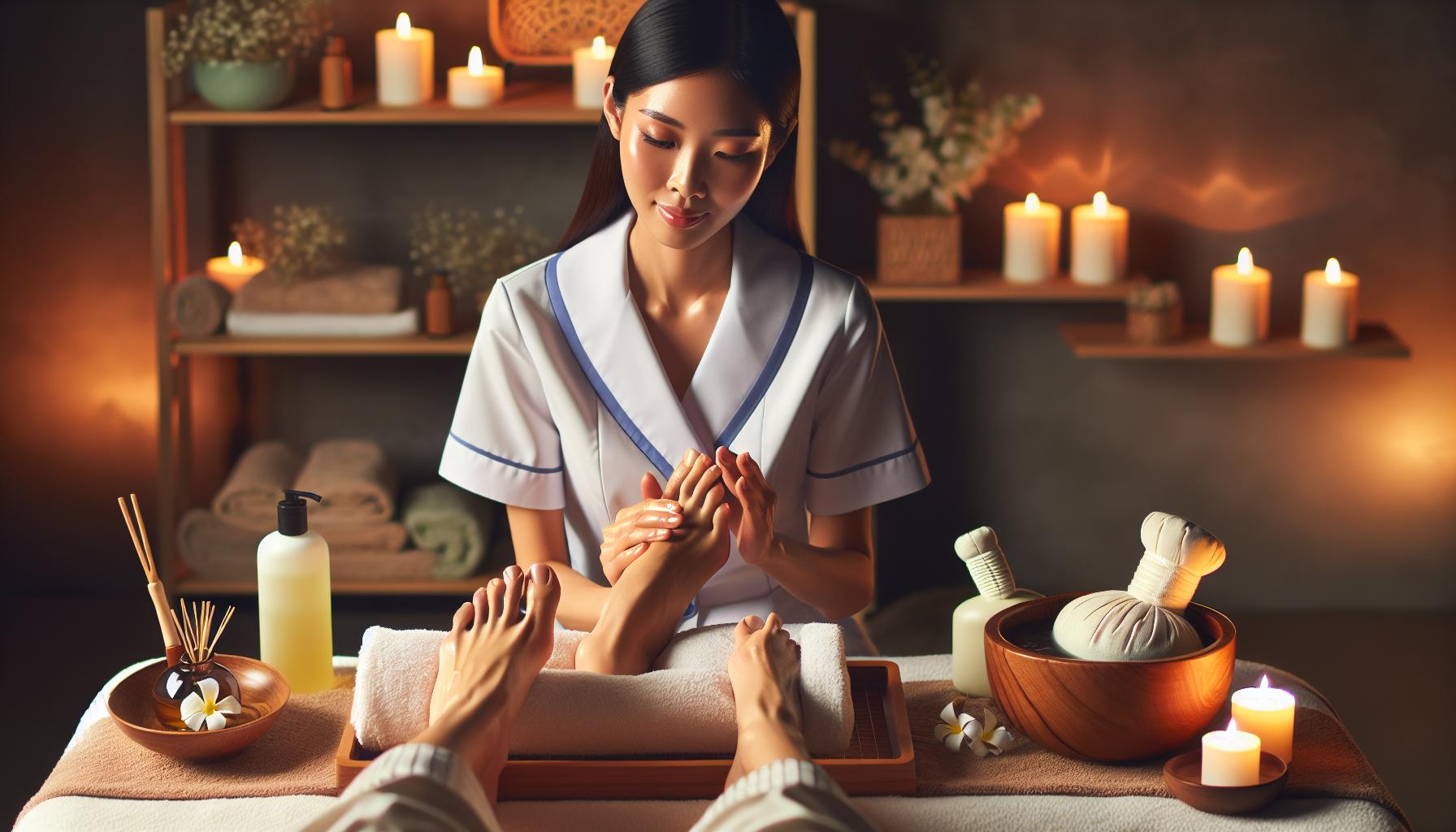 Osvěžující masáže pro unavené nohy